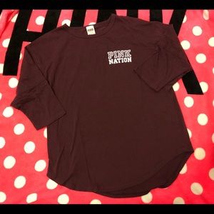 Victoria’s Secret Pink M jersey style crew shirt